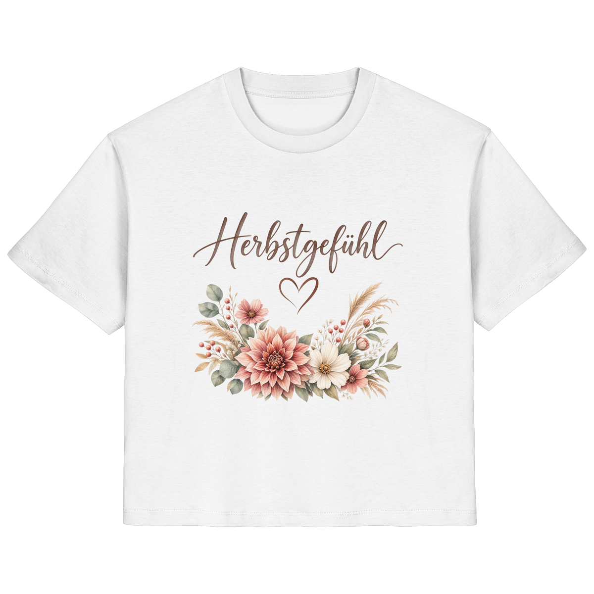 Herbstgefühl – Autumn Bloom - Ladies Organic Shirt