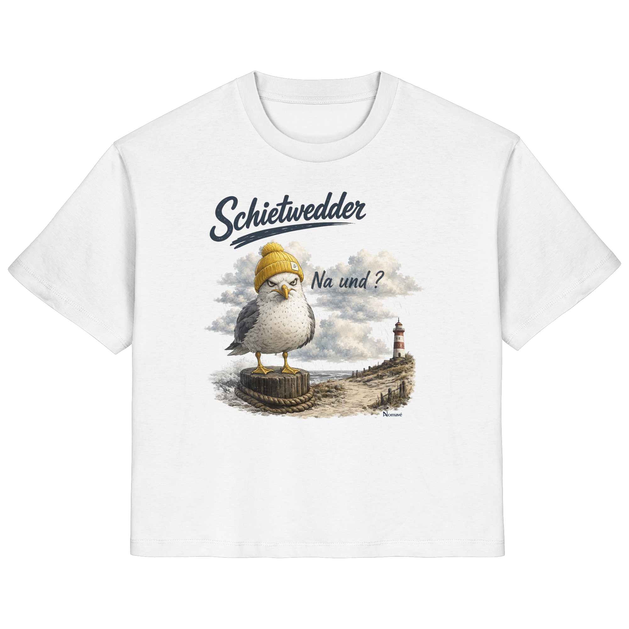 Alpha Möwe – Schietwedder? Na und! - Damen Bio T - Shirt