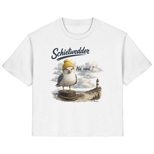 Alpha Möwe – Schietwedder? Na und! - Damen Bio T - Shirt