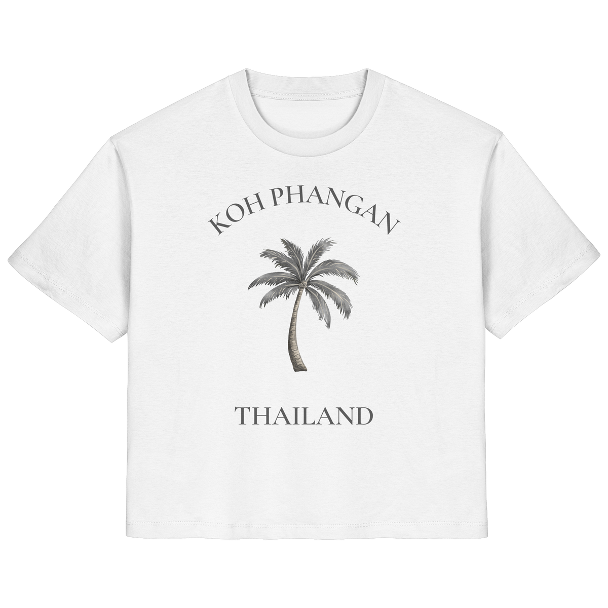 Koh Phangan – Minimal Palm | Thailand - Damen Bio T - Shirt