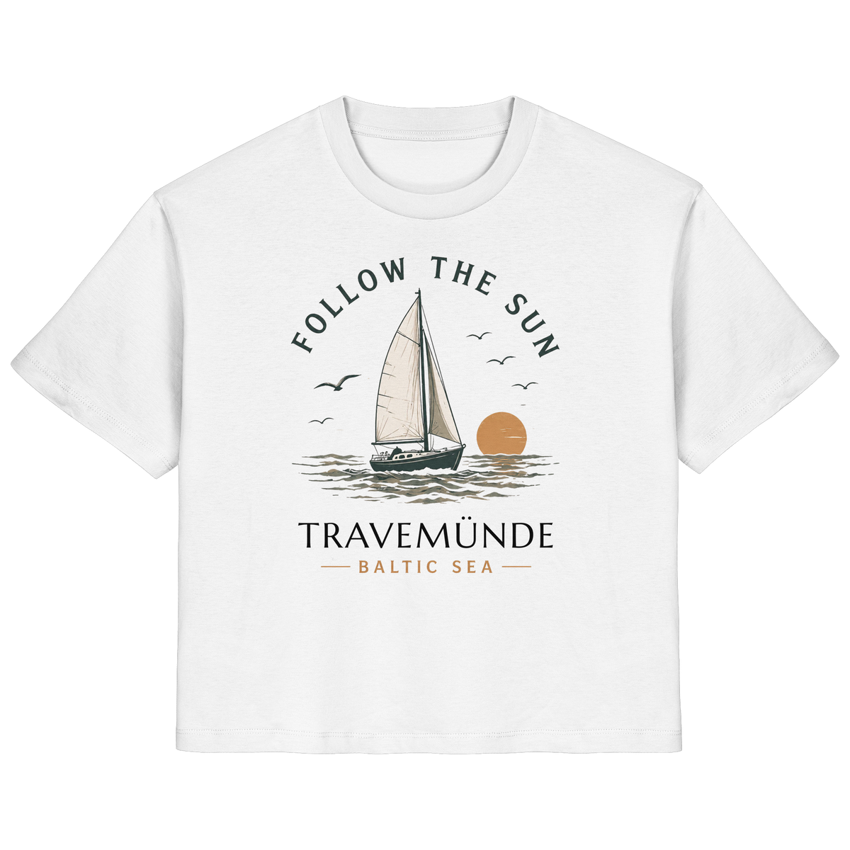Travemünde - Follow The Sun - Ladies Organic Ostsee Shirt - Bio Baumwolle