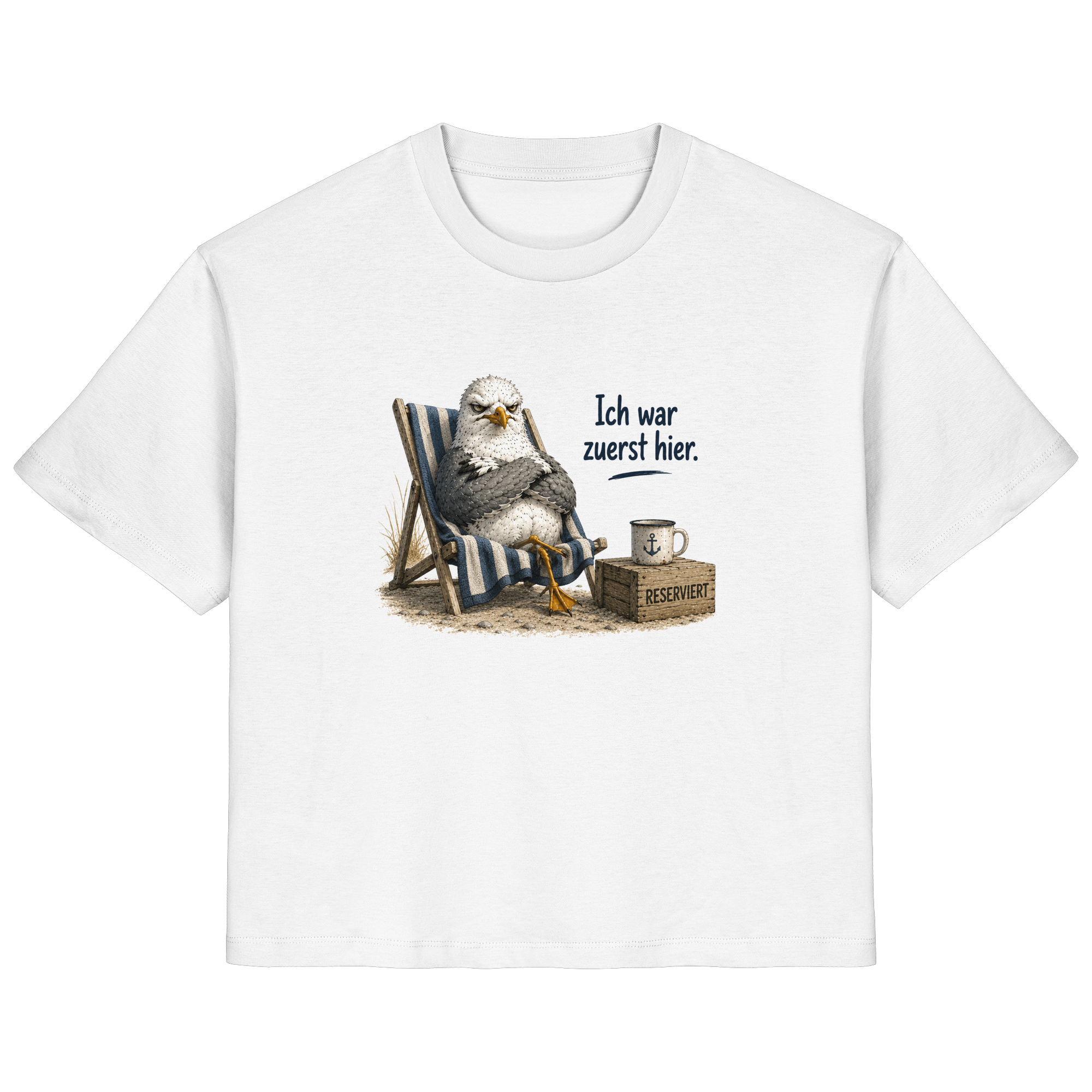 Ich war zuerst hier – Möwe mit Meinung |  - Ladies Organic Shirt
