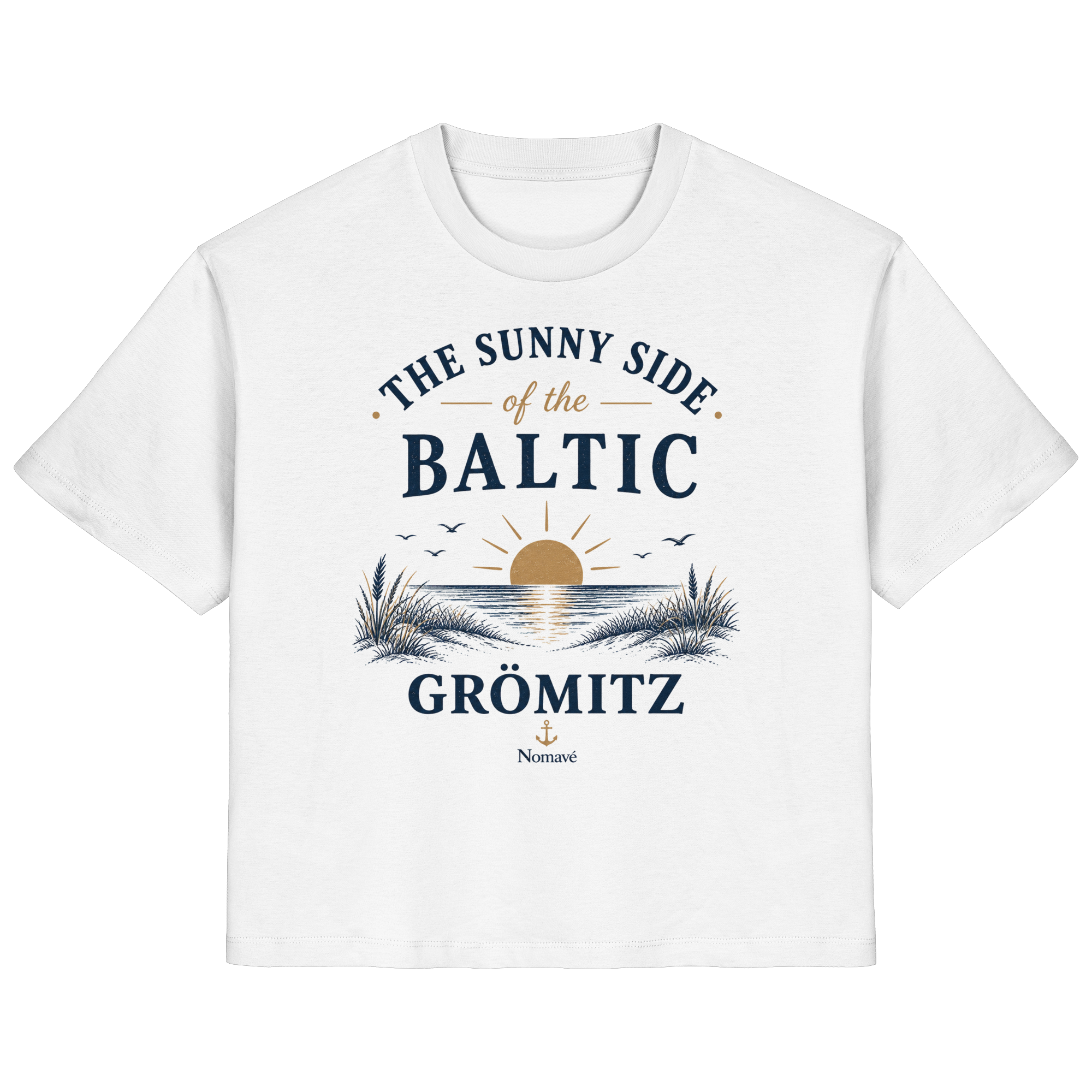 Grömitz - The Sunny Side - Sonnenseite Ostsee Damen Bio Shirt