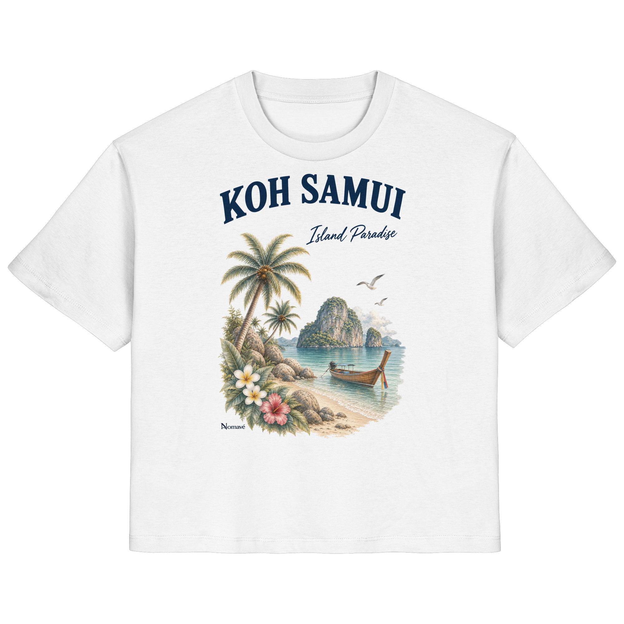 Koh Samui Thailand – Island Paradise – Tropical Vintage - Ladies Organic Shirt