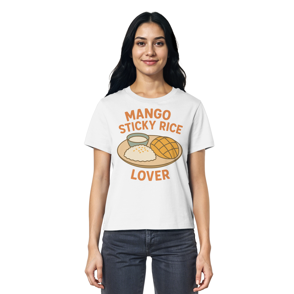 Mango Sticky Rice Lover – Thai Dessert Shirt | Thailand Food Design - Ladies Organic Shirt