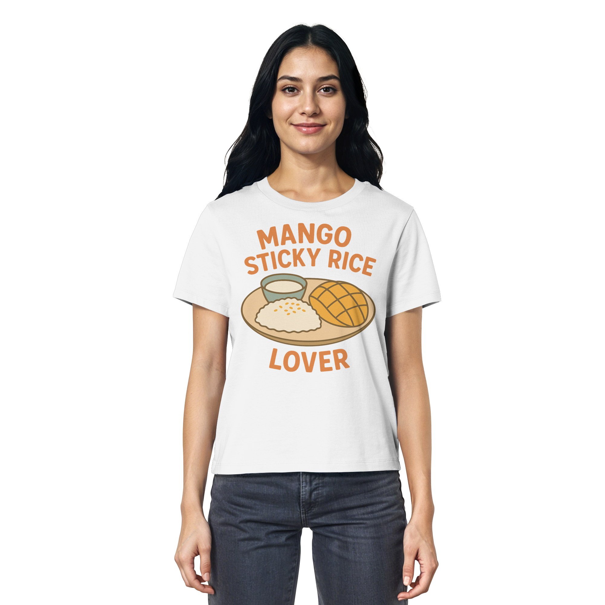 Mango Sticky Rice Lover – Thai Dessert Shirt | Thailand Food Design - Ladies Organic Shirt