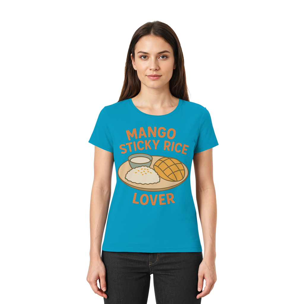 Mango Sticky Rice Lover – Thai Dessert Shirt | Thailand Food Design - Ladies Premium Shirt
