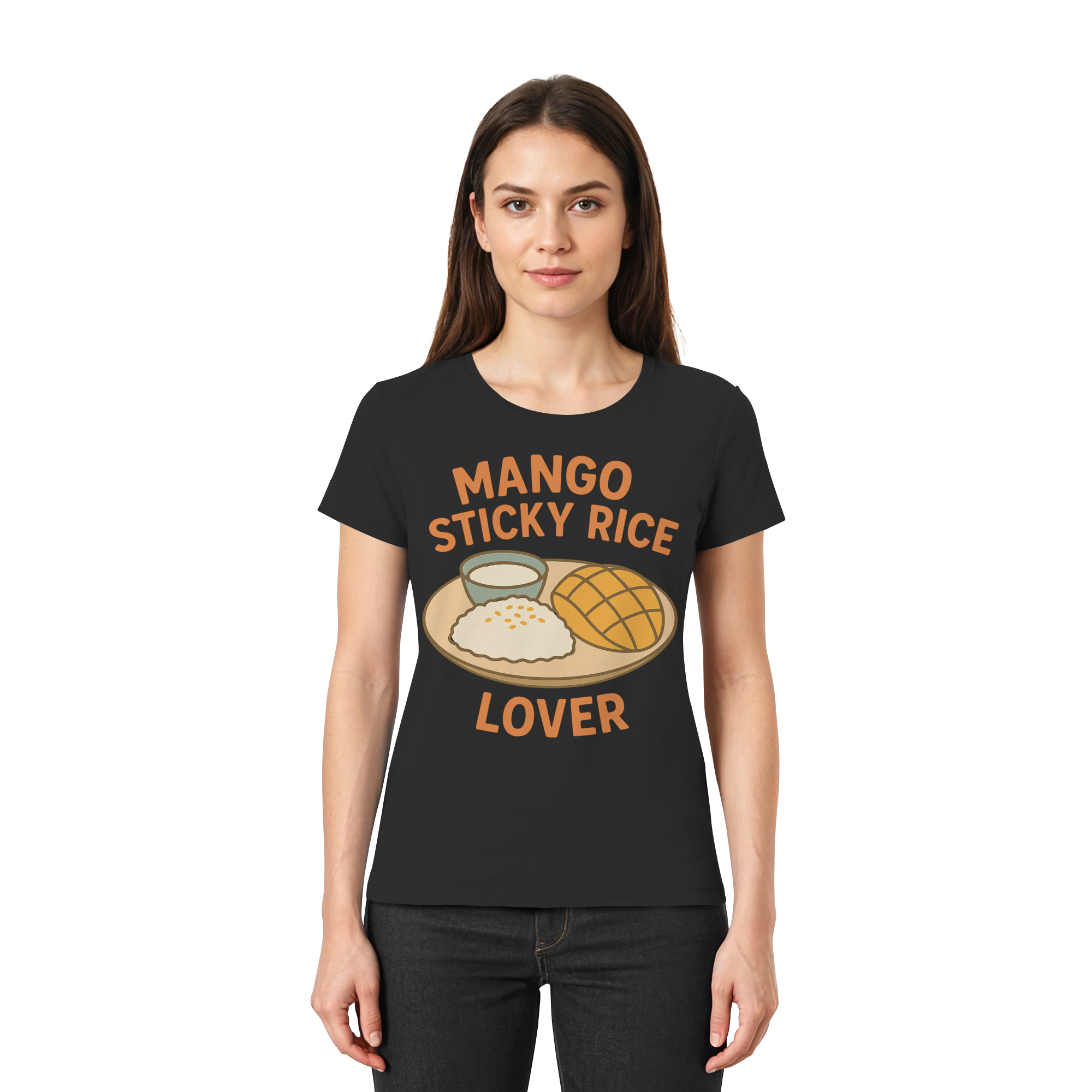 Mango Sticky Rice Lover – Thai Dessert Shirt | Thailand Food Design - Ladies Premium Shirt