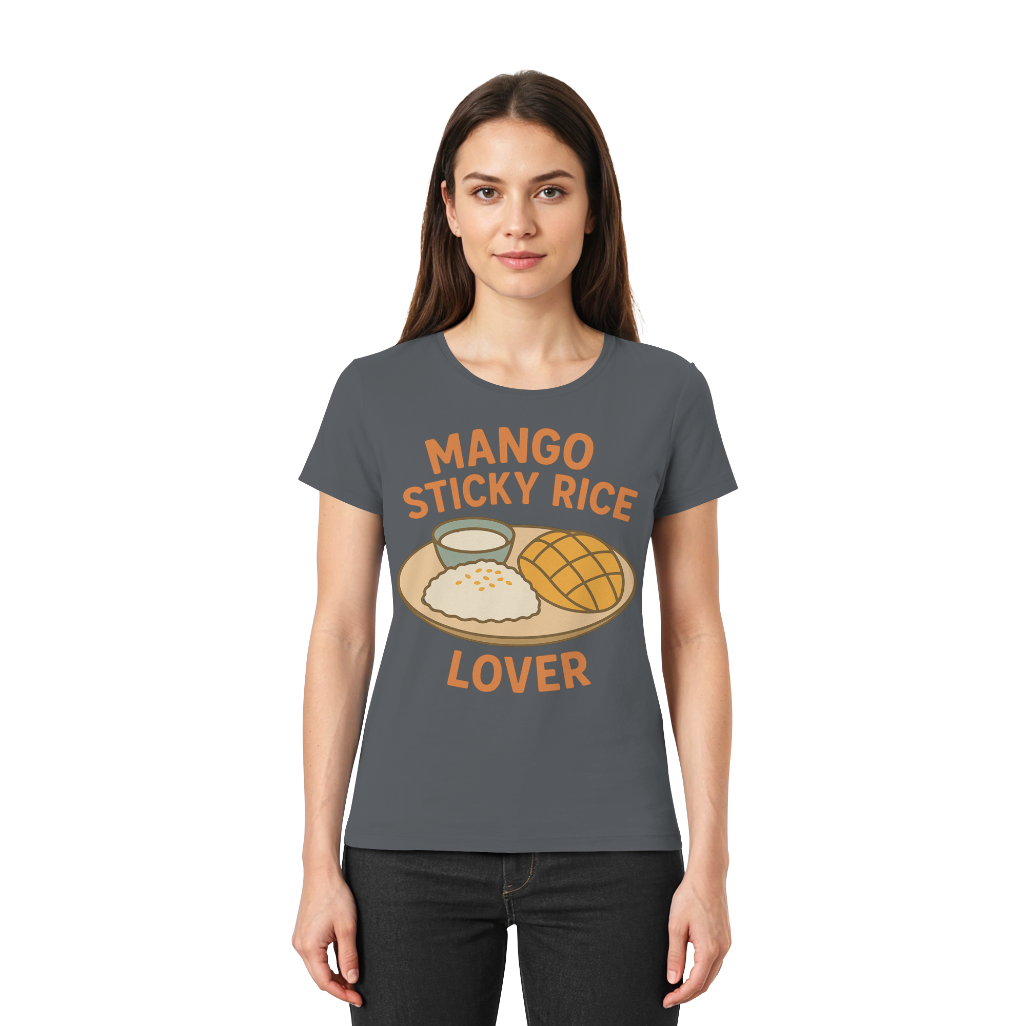 Mango Sticky Rice Lover – Thai Dessert Shirt | Thailand Food Design - Ladies Premium Shirt