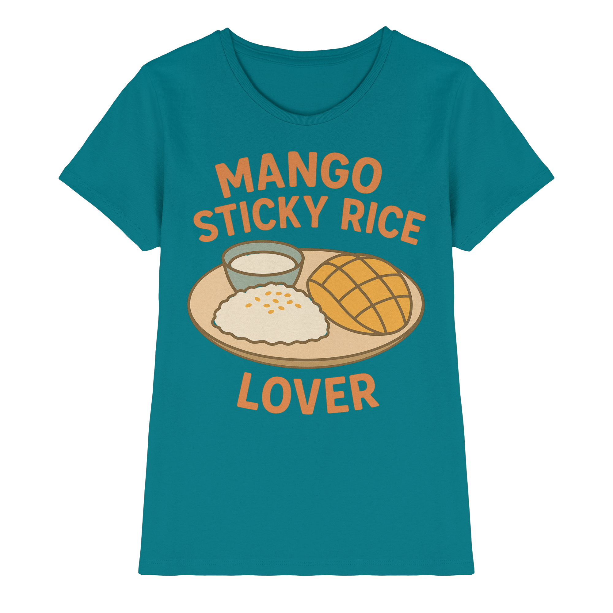 Mango Sticky Rice Lover – Thai Dessert Shirt | Thailand Food Design - Ladies Premium Shirt