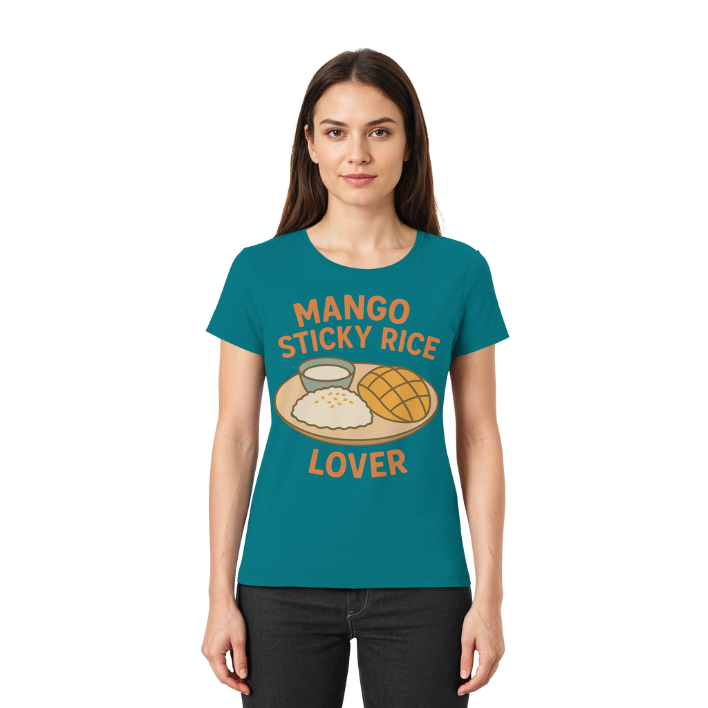 Mango Sticky Rice Lover – Thai Dessert Shirt | Thailand Food Design - Ladies Premium Shirt