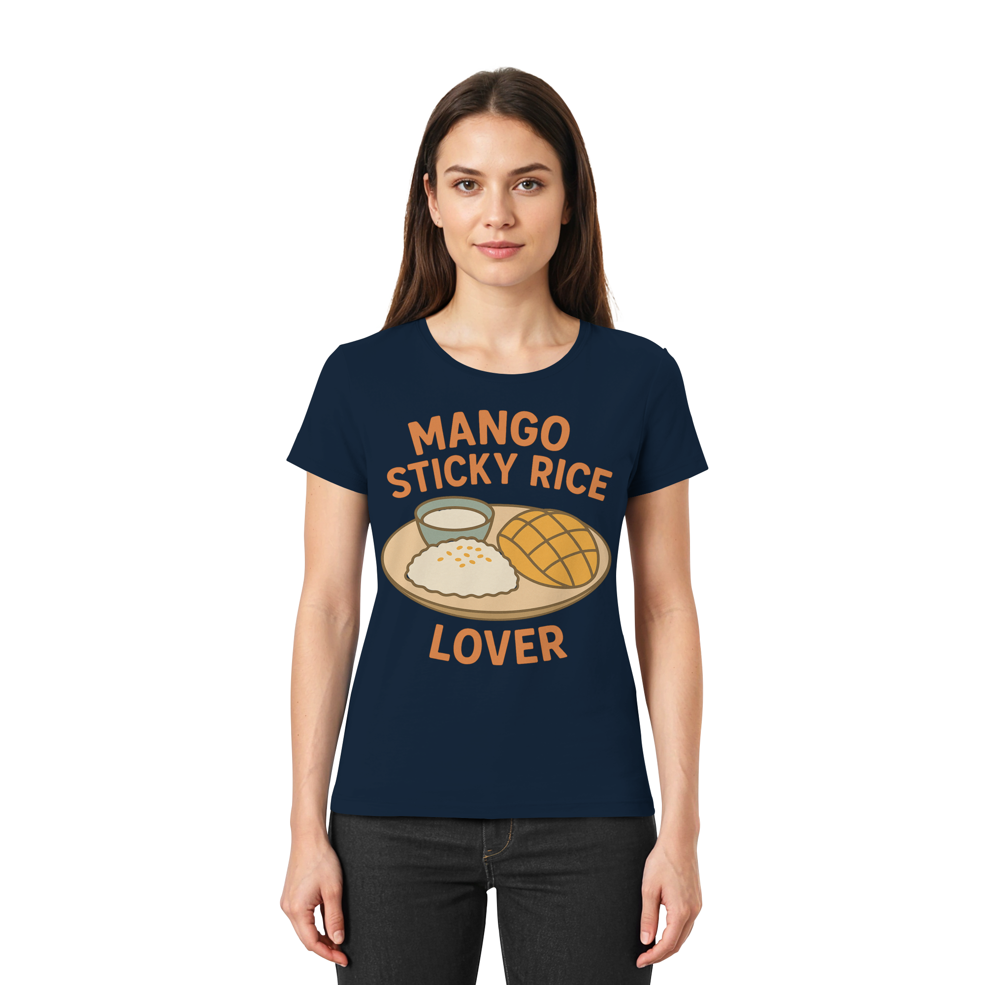 Mango Sticky Rice Lover – Thai Dessert Shirt | Thailand Food Design - Ladies Premium Shirt
