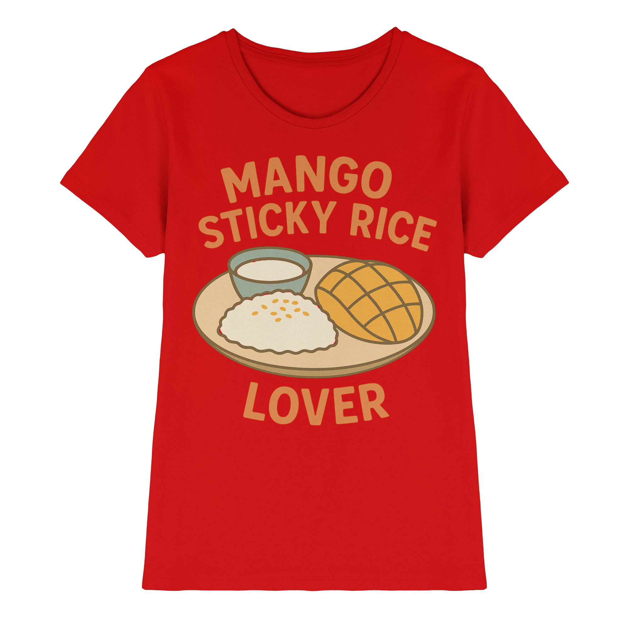 Mango Sticky Rice Lover – Thai Dessert Shirt | Thailand Food Design - Ladies Premium Shirt