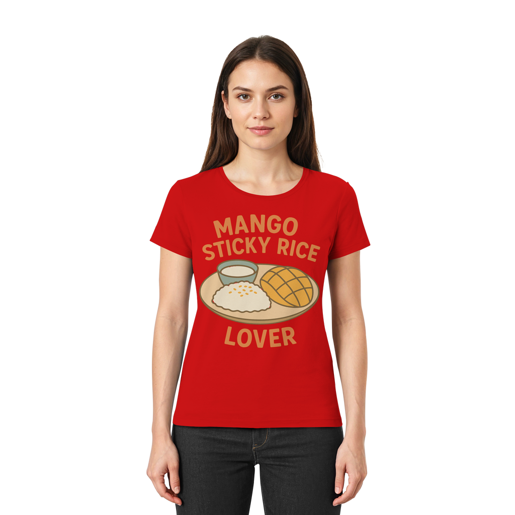 Mango Sticky Rice Lover – Thai Dessert Shirt | Thailand Food Design - Ladies Premium Shirt