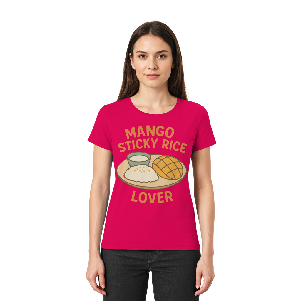 Mango Sticky Rice Lover – Thai Dessert Shirt | Thailand Food Design - Ladies Premium Shirt