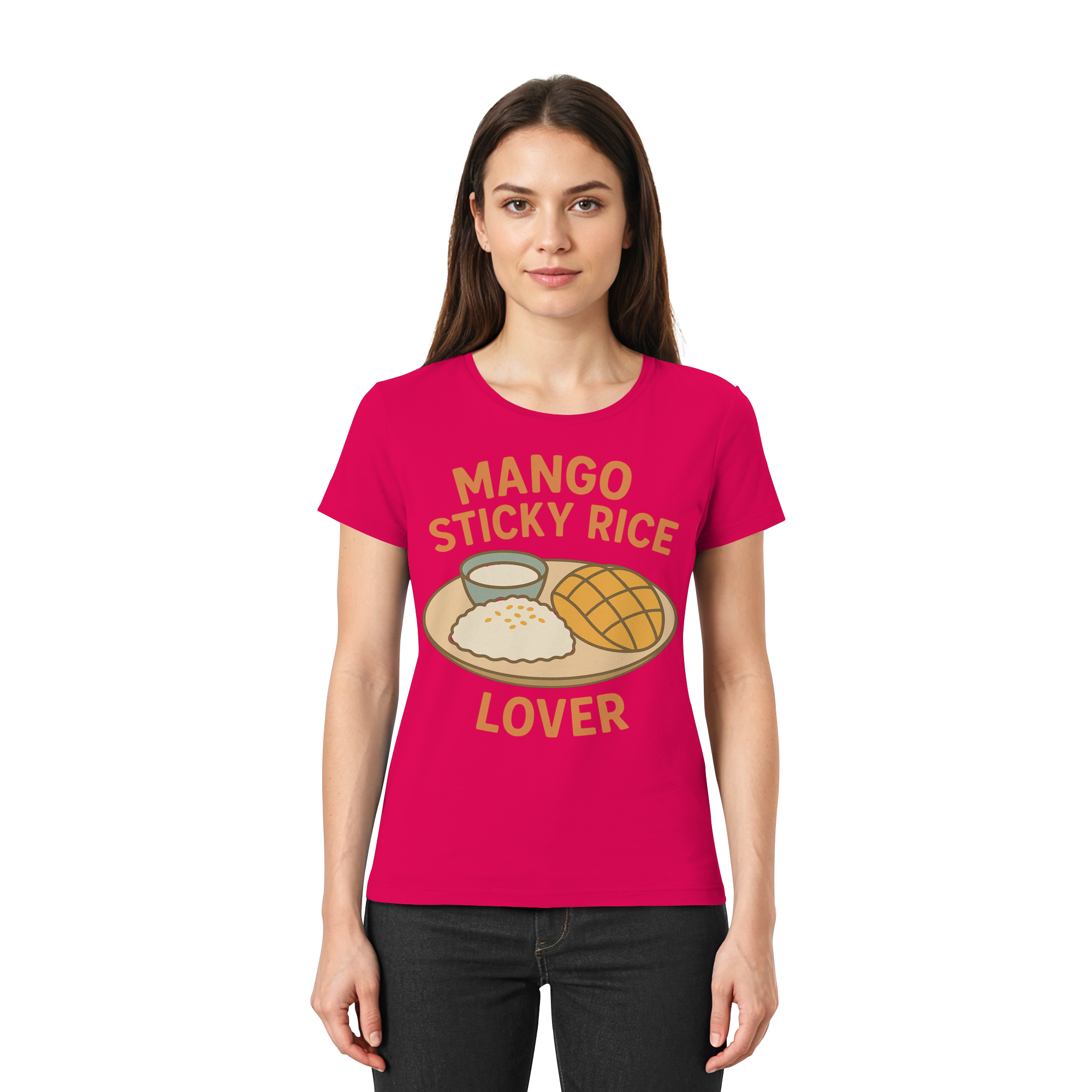 Mango Sticky Rice Lover – Thai Dessert Shirt | Thailand Food Design - Ladies Premium Shirt