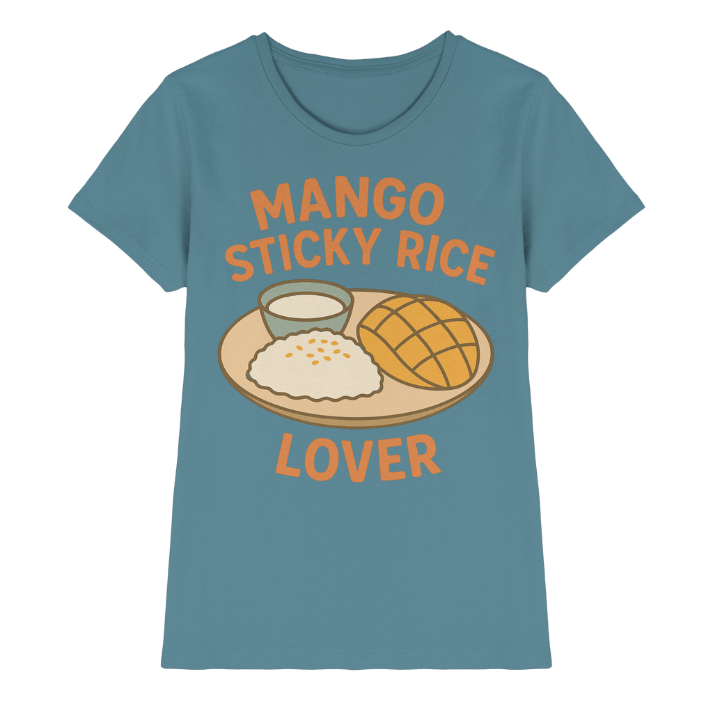 Mango Sticky Rice Lover – Thai Dessert Shirt | Thailand Food Design - Ladies Premium Shirt