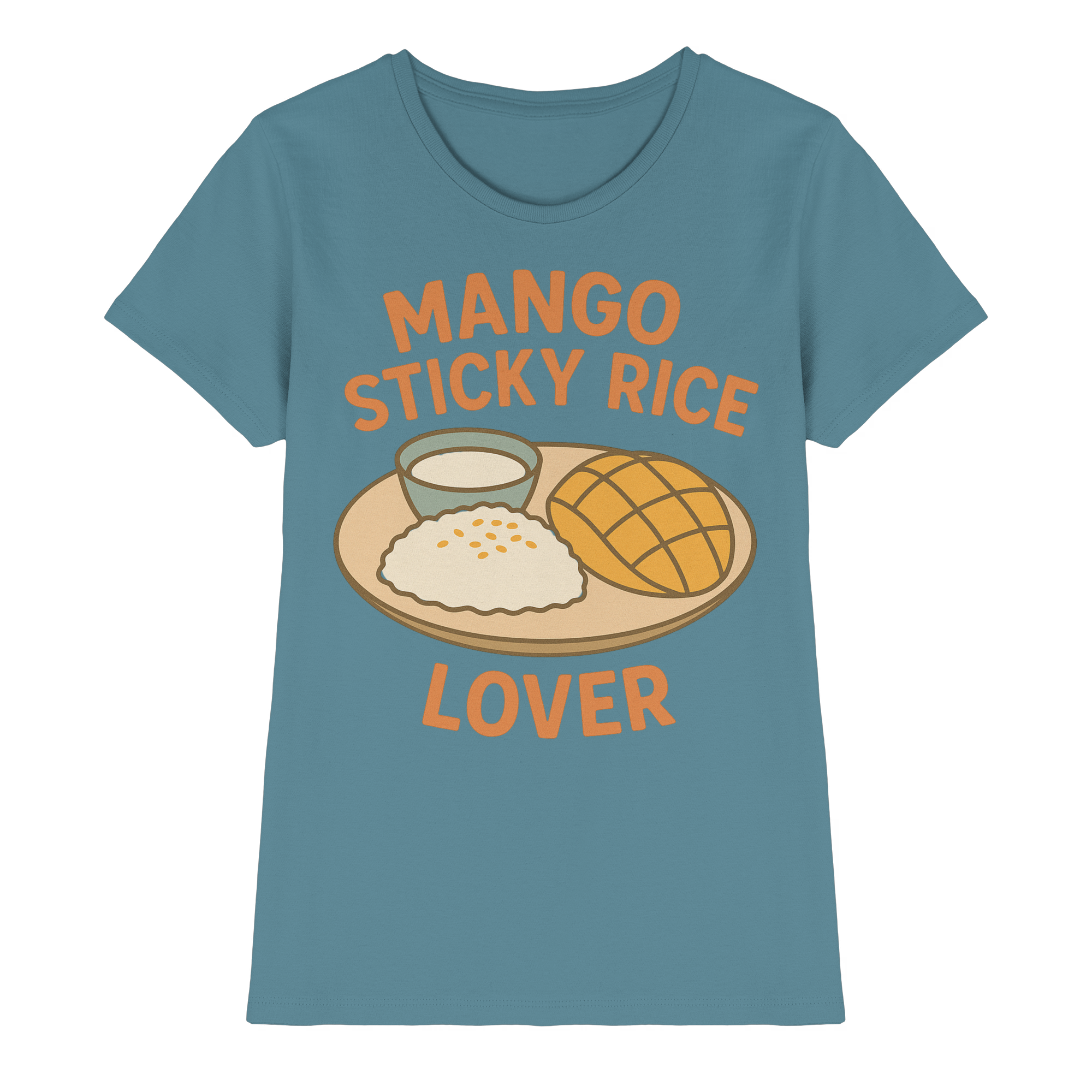 Mango Sticky Rice Lover – Thai Dessert Shirt | Thailand Food Design - Ladies Premium Shirt