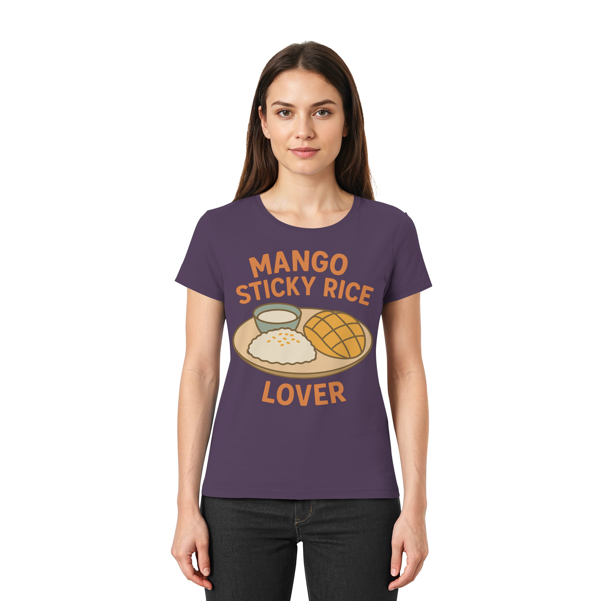 Mango Sticky Rice Lover – Thai Dessert Shirt | Thailand Food Design - Ladies Premium Shirt