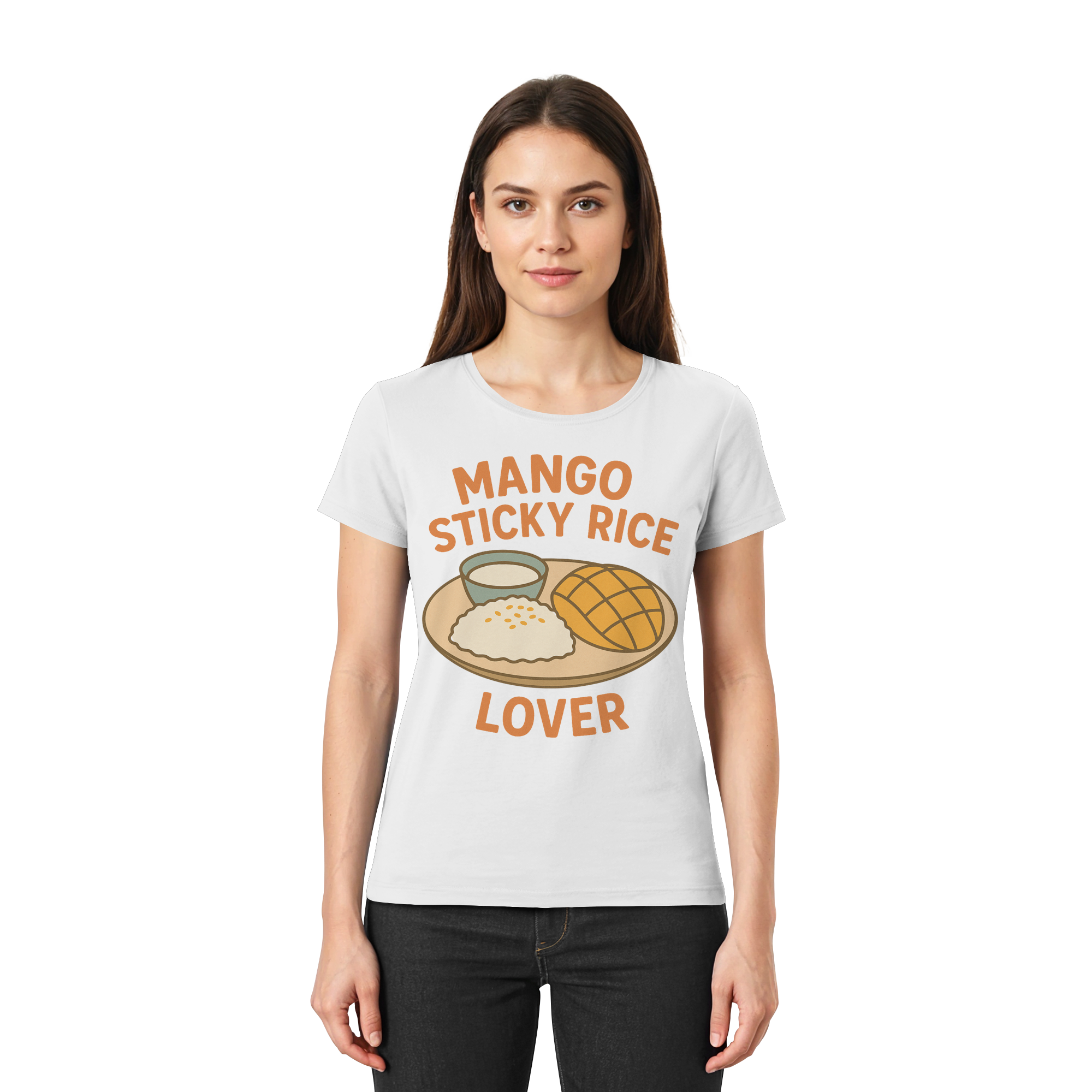 Mango Sticky Rice Lover – Thai Dessert Shirt | Thailand Food Design - Ladies Premium Shirt