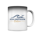 Kühlungsborn Baltic Waves Magic Mug 330 ml Light Edition in White glossy – originales Shirtigo-Produktmockup