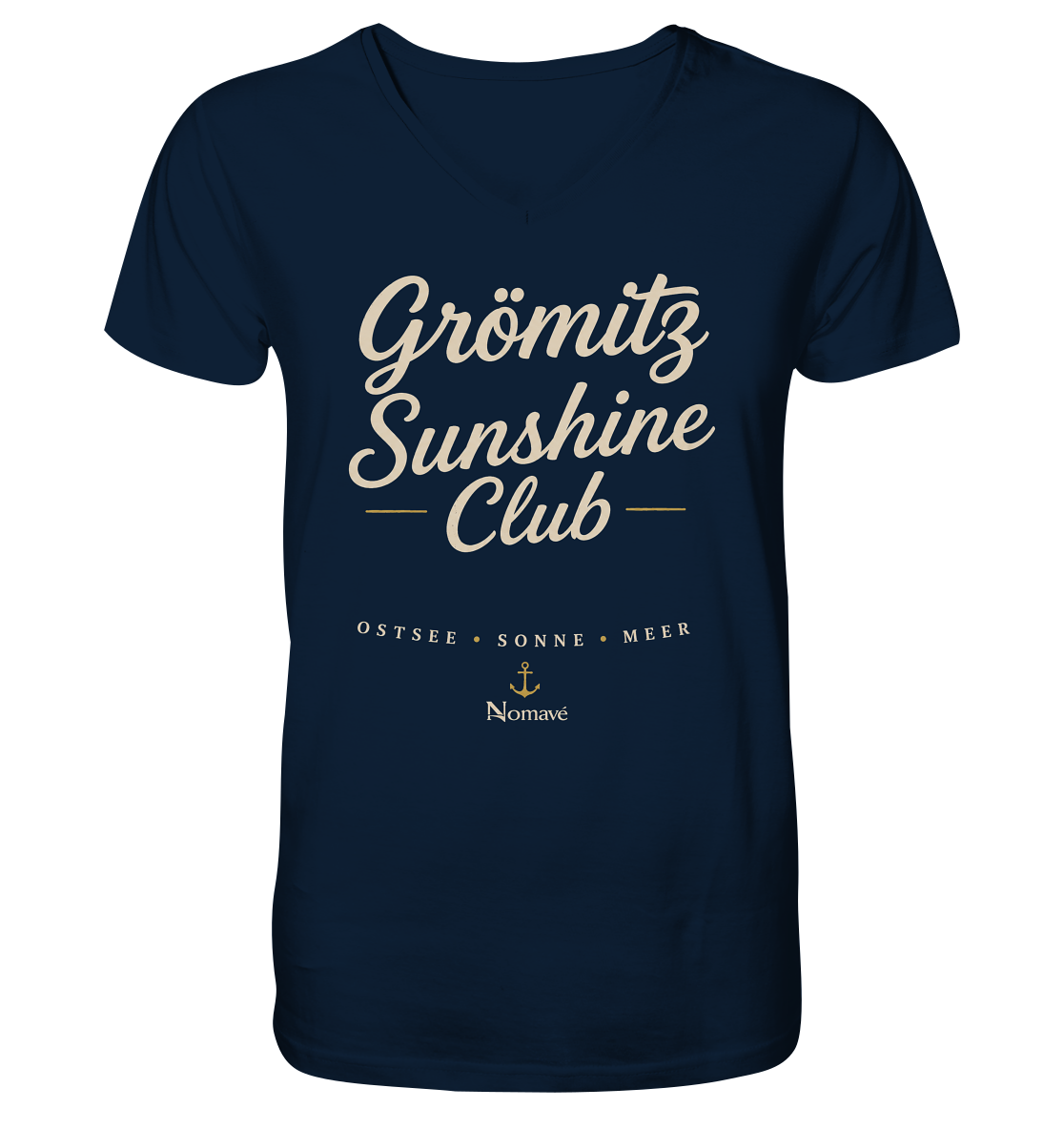 Grömitz Sunshine Club -  Mens Bio V-Neck Shirt