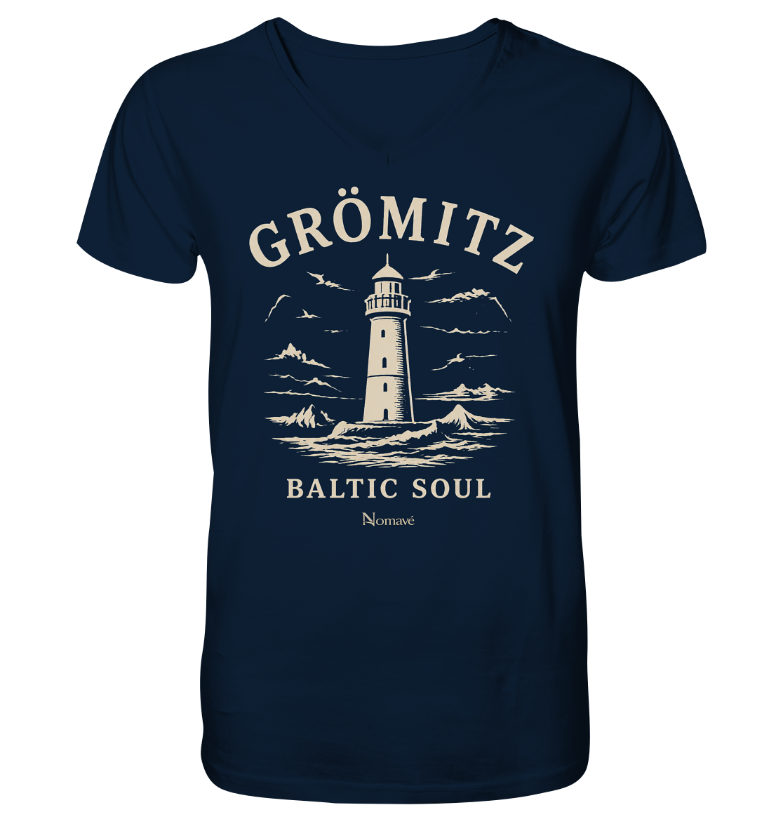 Grömitz Baltic Soul - Ostsee Mens Bio V-Neck Shirt