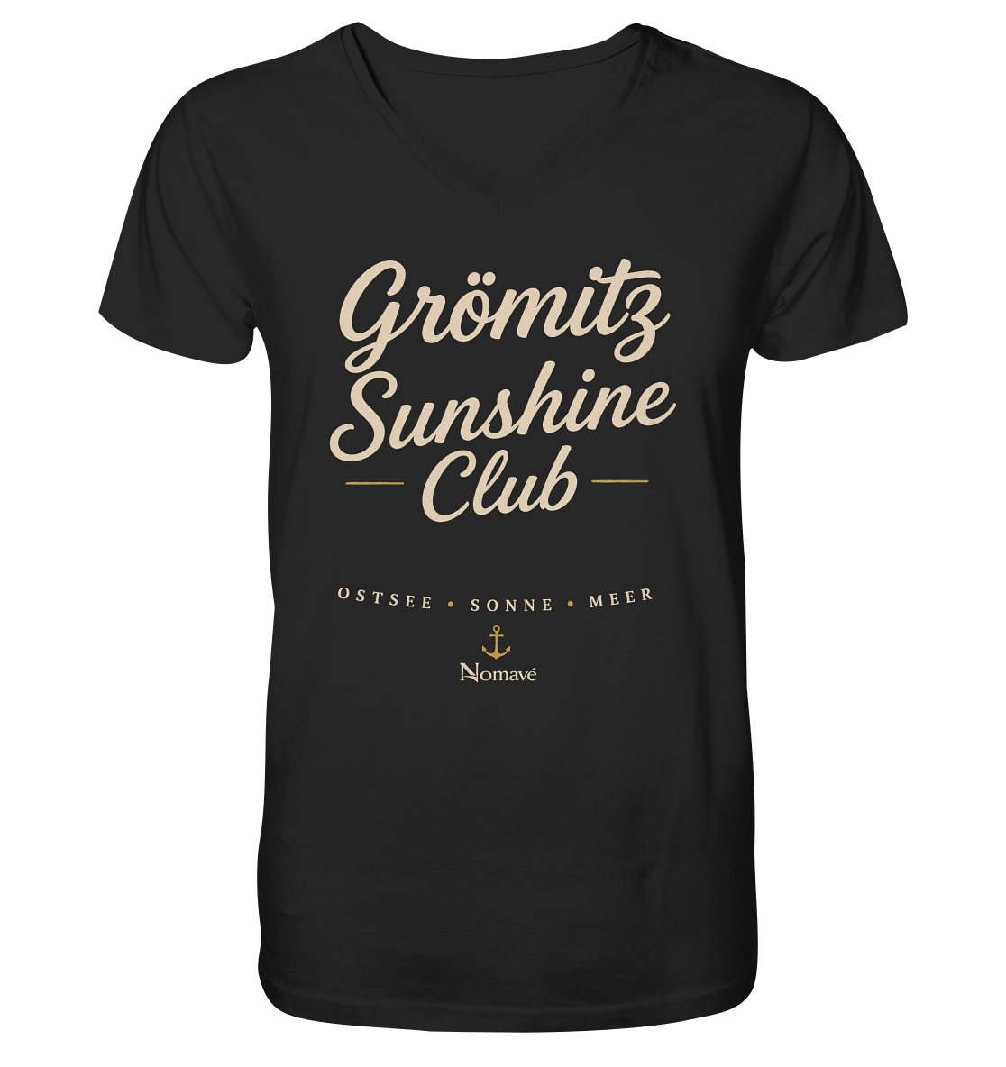 Grömitz Sunshine Club -  Mens Bio V-Neck Shirt