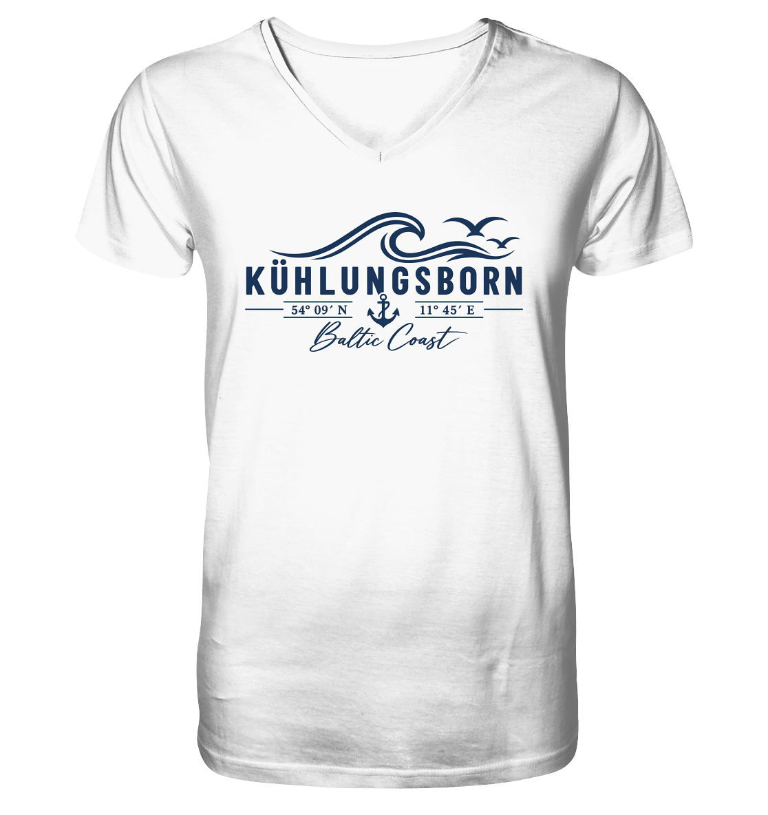 Kühlungsborn – Baltic Coast - Mens Organic V-Neck Shirt
