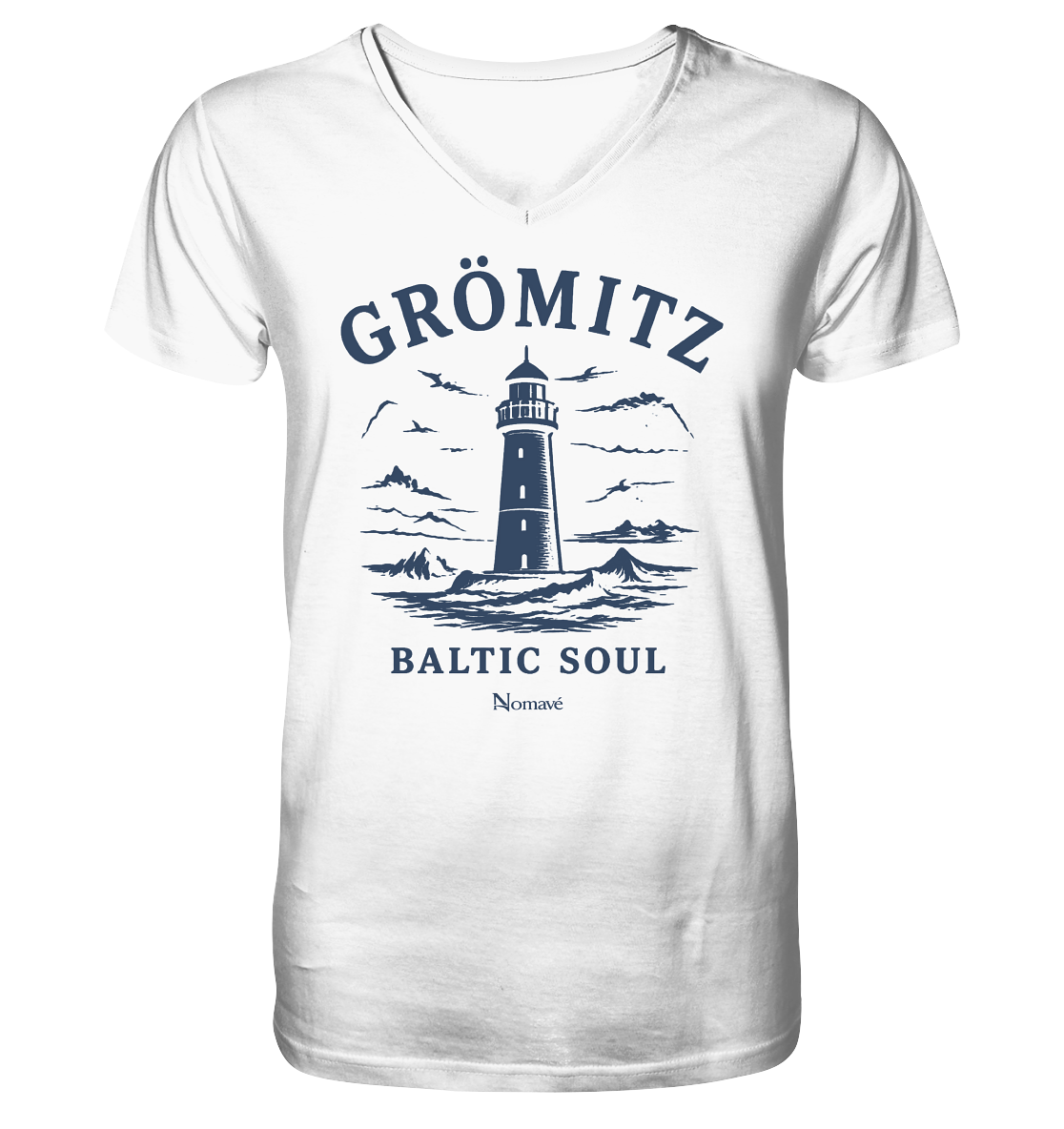 Grömitz Baltic Soul - Ostsee Mens Bio V-Neck Shirt