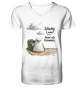 Maritimer Küstenhumor Möwen Motiv für Ostsee und Nordseefans und Meerliebhaber - Mens Organic V-Neck Shirt