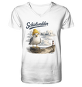 Alpha Möwe – Schietwedder? Na und! - Mens Organic V-Neck Shirt