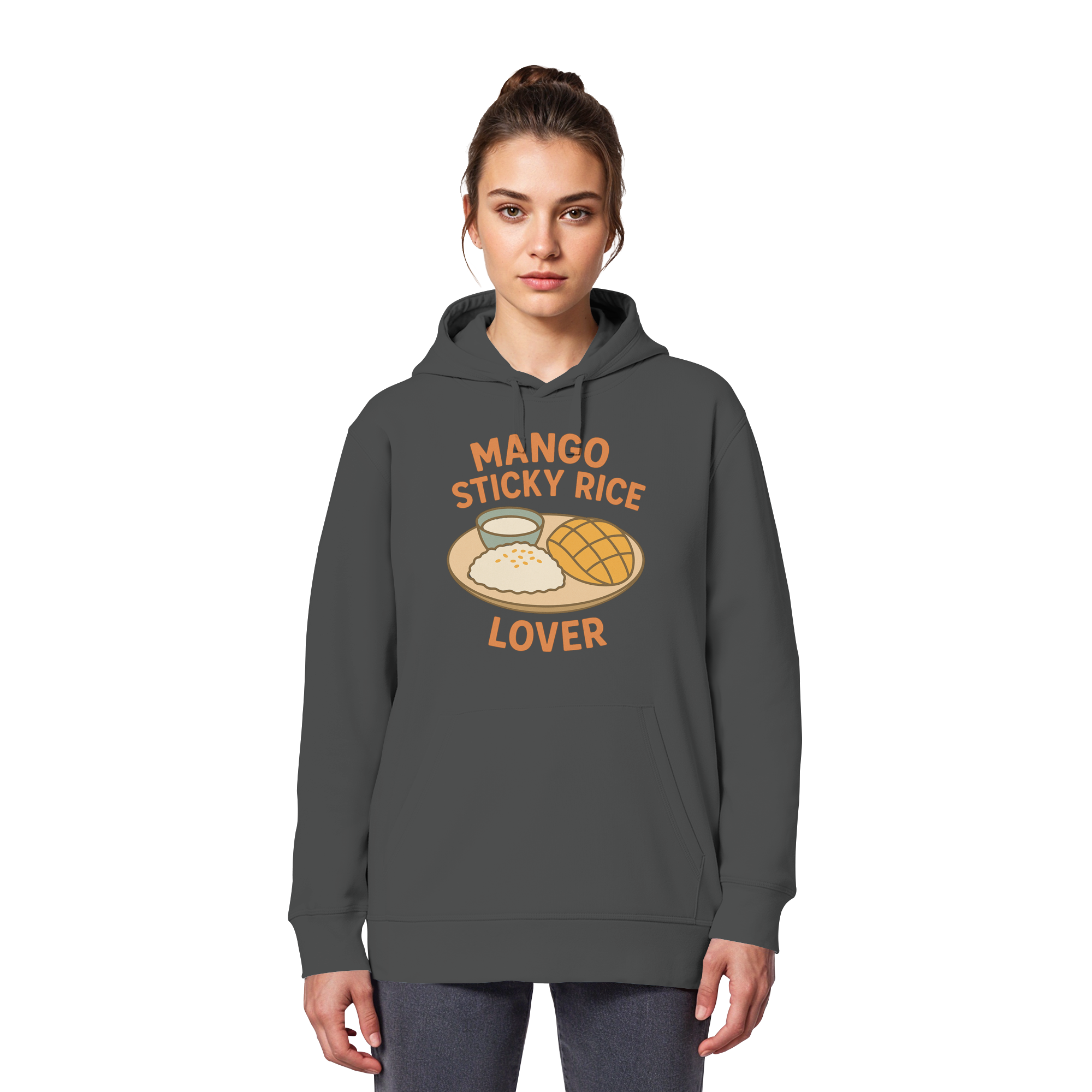 Mango Sticky Rice Lover – Thai Dessert  | Thailand Food Design - Organic Basic Hoodie