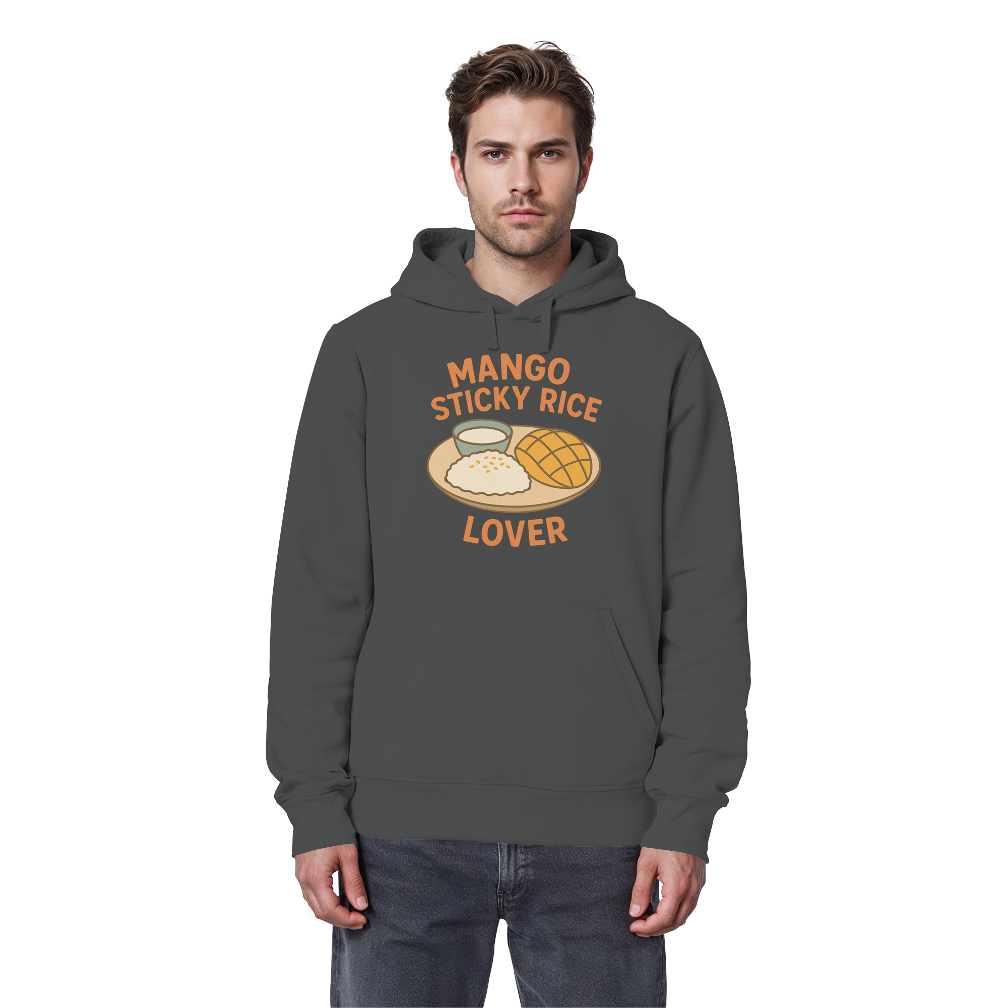 Mango Sticky Rice Lover – Thai Dessert  | Thailand Food Design - Organic Basic Hoodie