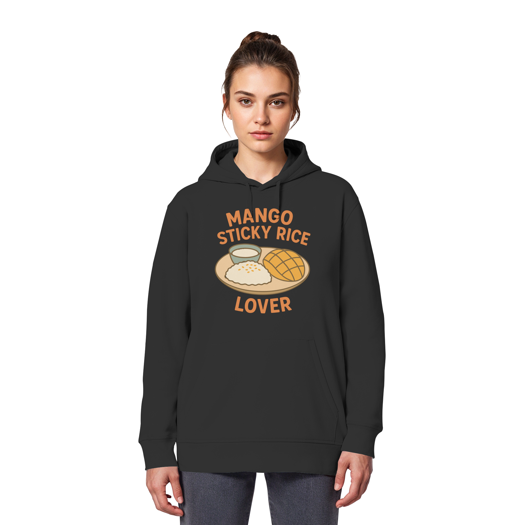 Mango Sticky Rice Lover – Thai Dessert  | Thailand Food Design - Organic Basic Hoodie