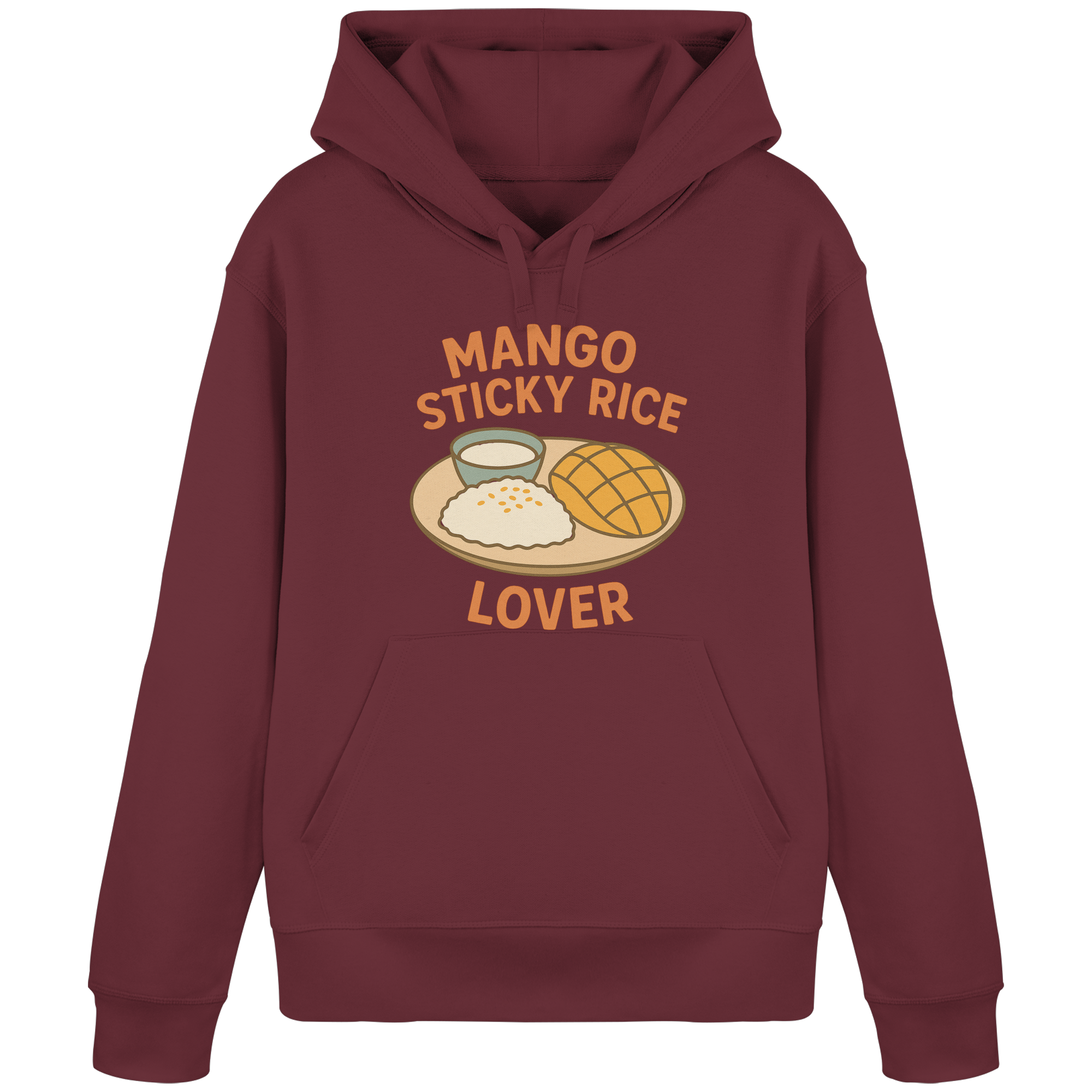 Mango Sticky Rice Lover – Thai Dessert  | Thailand Food Design - Organic Basic Hoodie