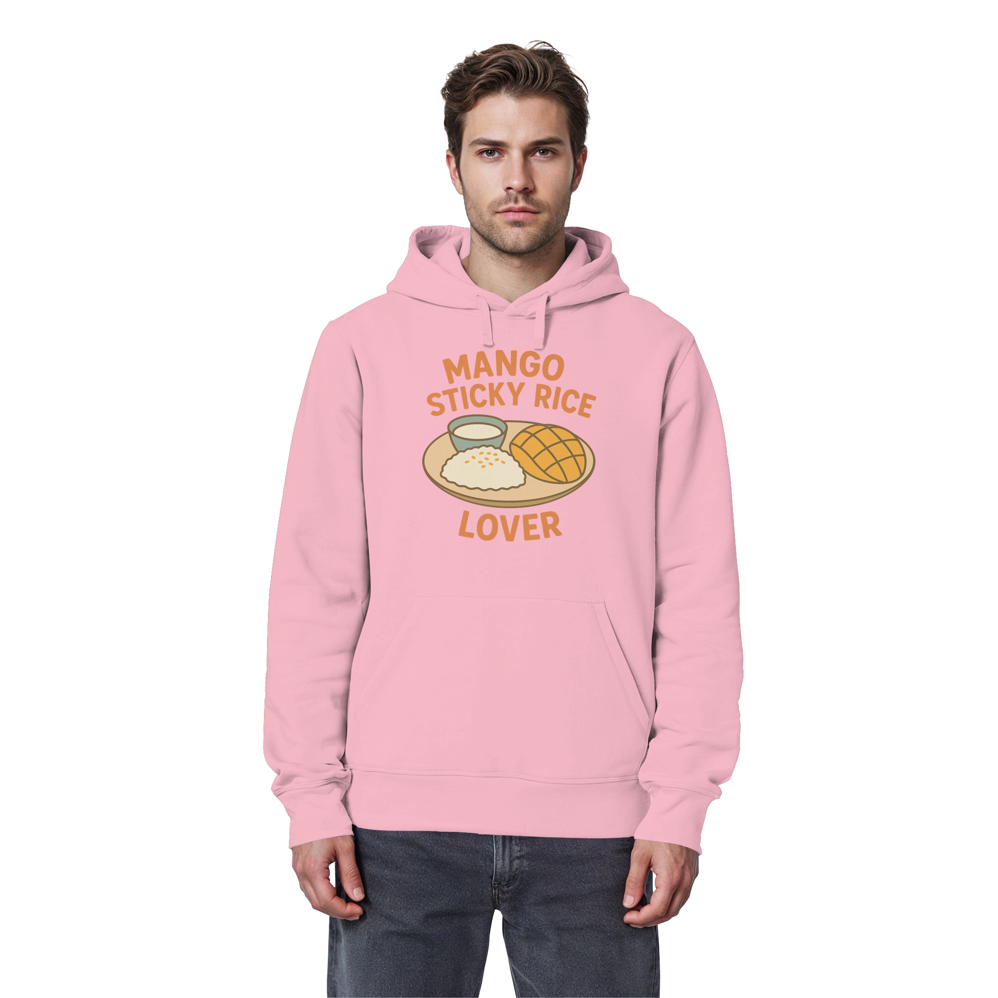 Mango Sticky Rice Lover – Thai Dessert  | Thailand Food Design - Organic Basic Hoodie