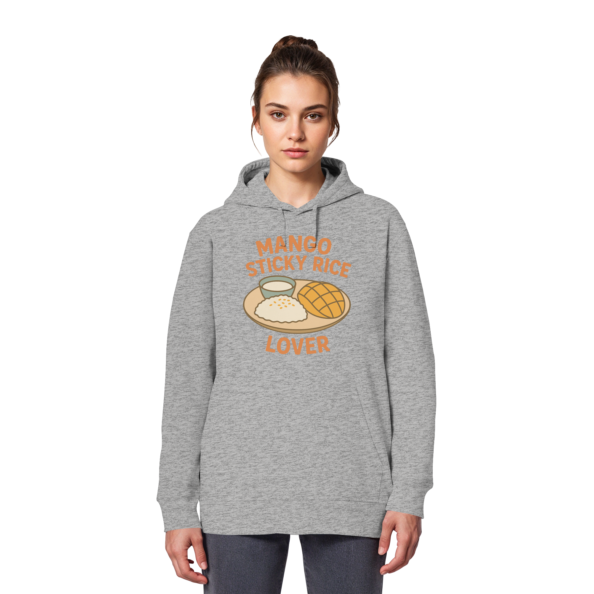 Mango Sticky Rice Lover – Thai Dessert  | Thailand Food Design - Organic Basic Hoodie