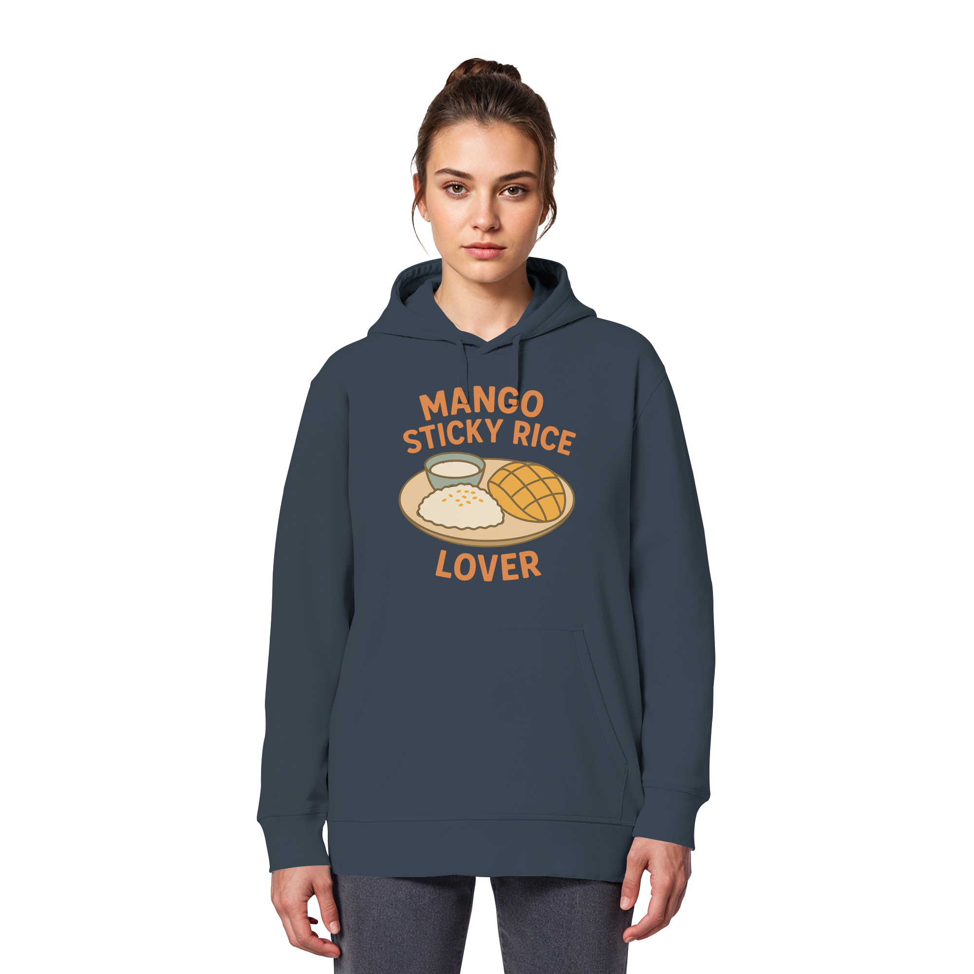 Mango Sticky Rice Lover – Thai Dessert  | Thailand Food Design - Organic Basic Hoodie