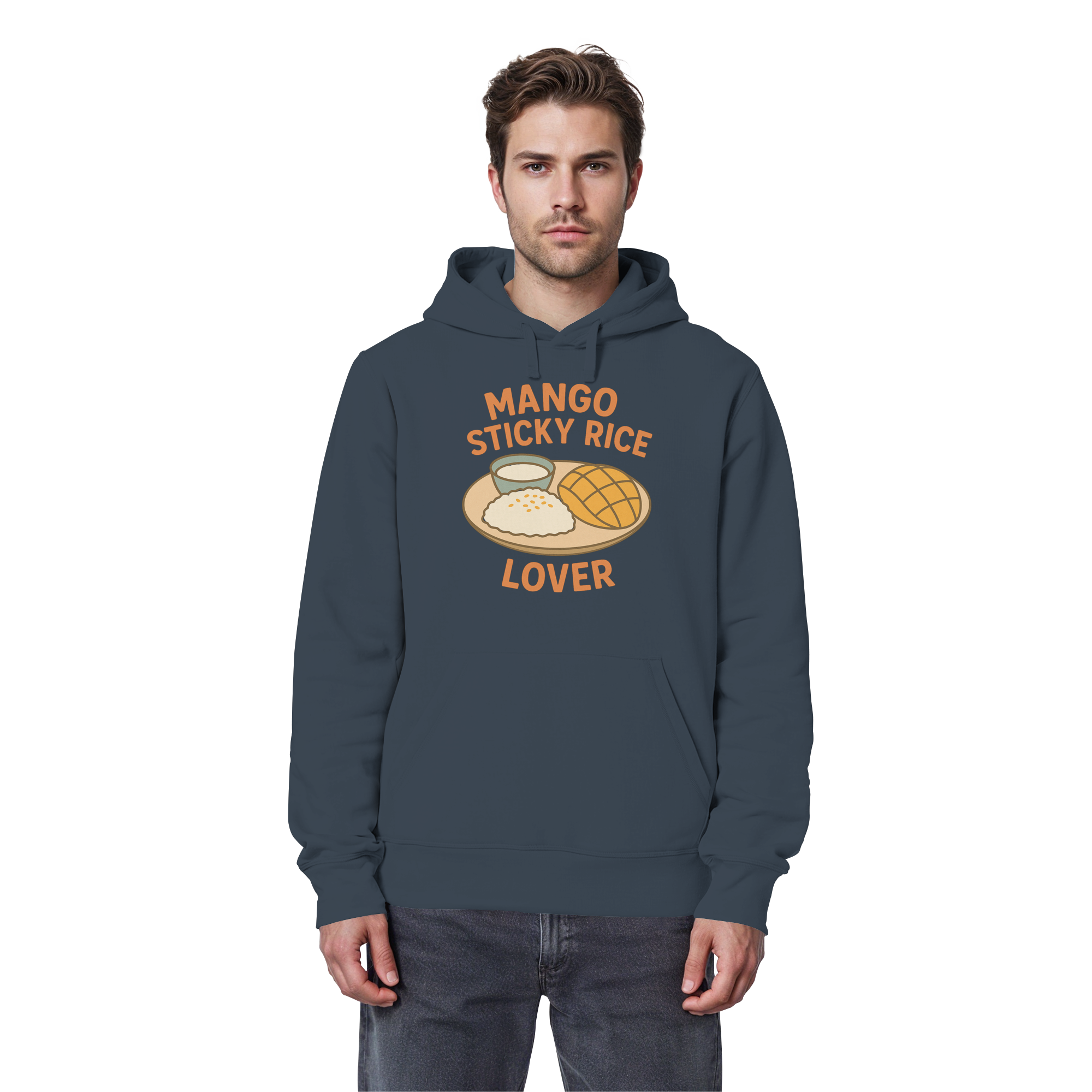Mango Sticky Rice Lover – Thai Dessert  | Thailand Food Design - Organic Basic Hoodie
