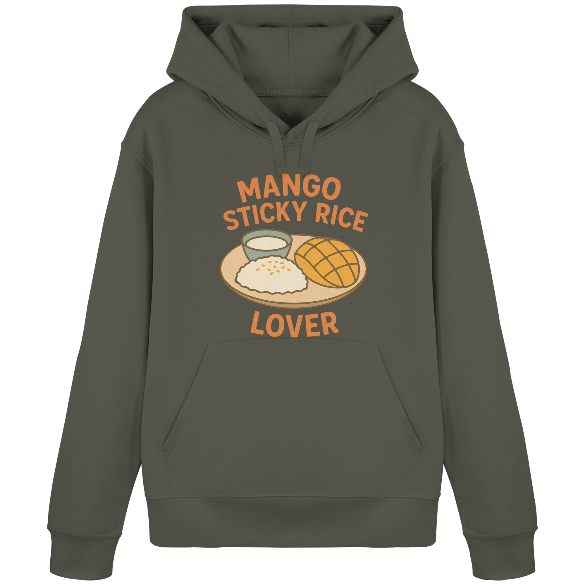 Mango Sticky Rice Lover – Thai Dessert  | Thailand Food Design - Organic Basic Hoodie