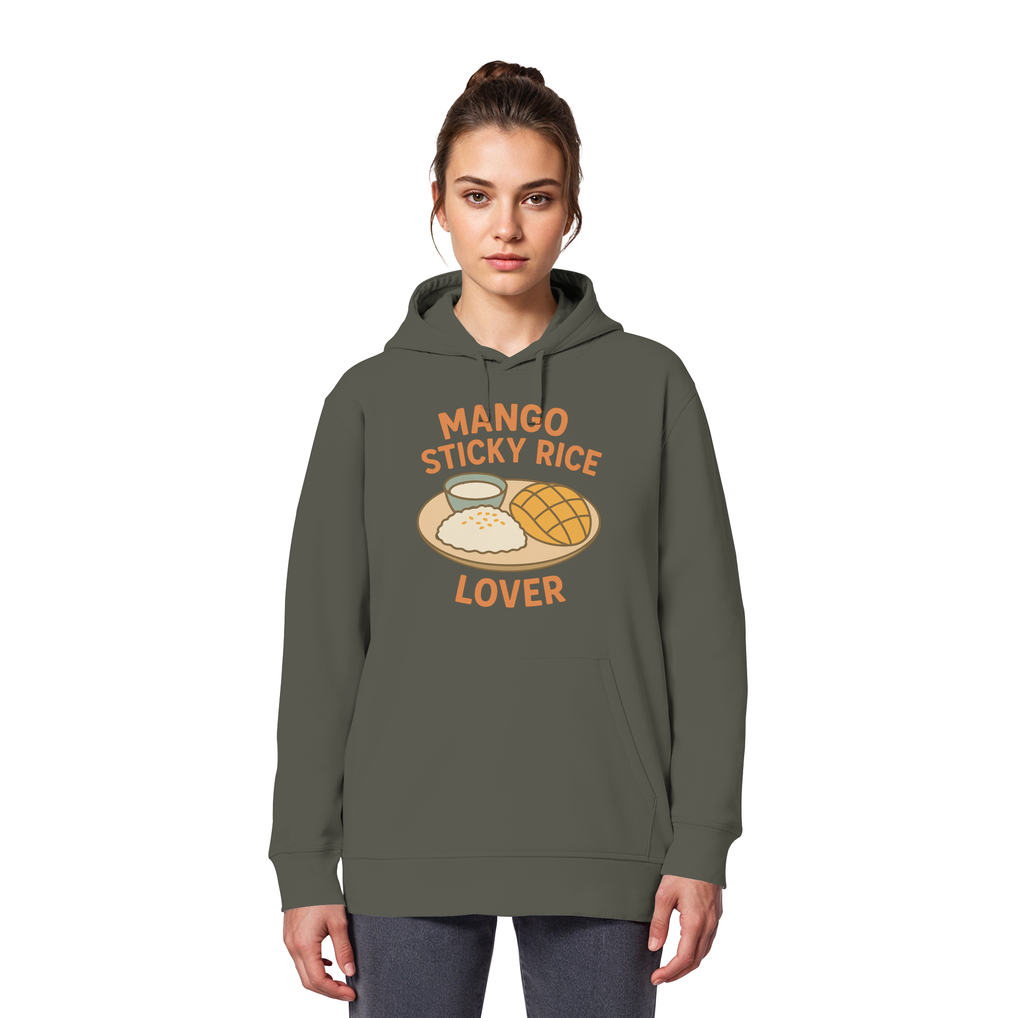 Mango Sticky Rice Lover – Thai Dessert  | Thailand Food Design - Organic Basic Hoodie