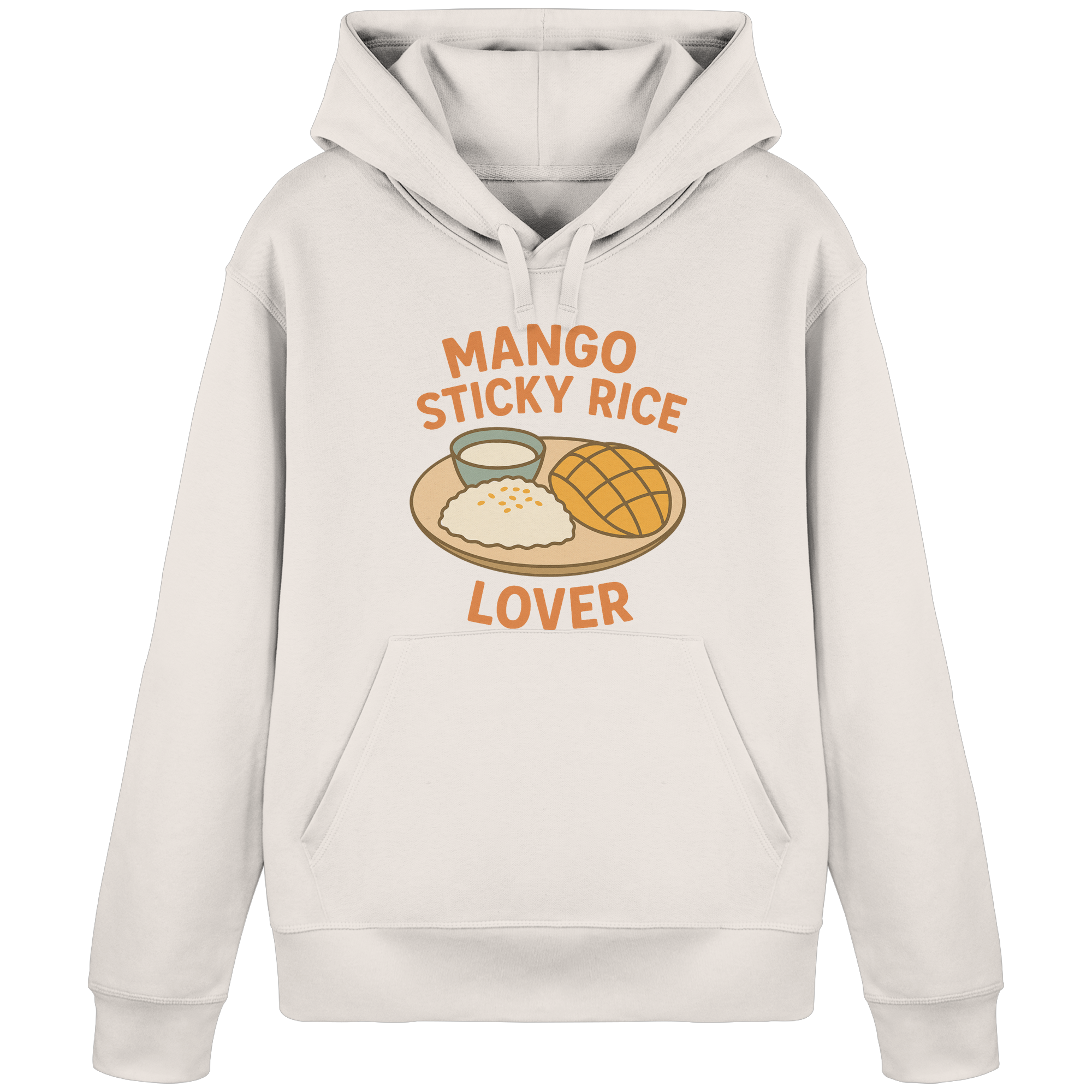 Mango Sticky Rice Lover – Thai Dessert  | Thailand Food Design - Organic Basic Hoodie