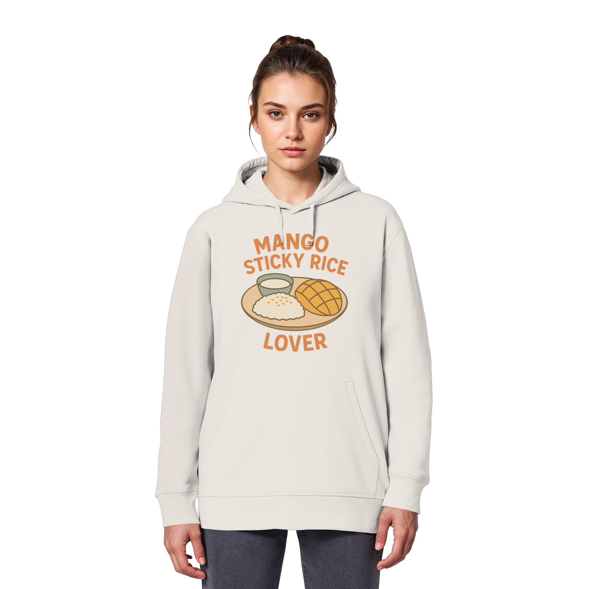 Mango Sticky Rice Lover – Thai Dessert  | Thailand Food Design - Organic Basic Hoodie