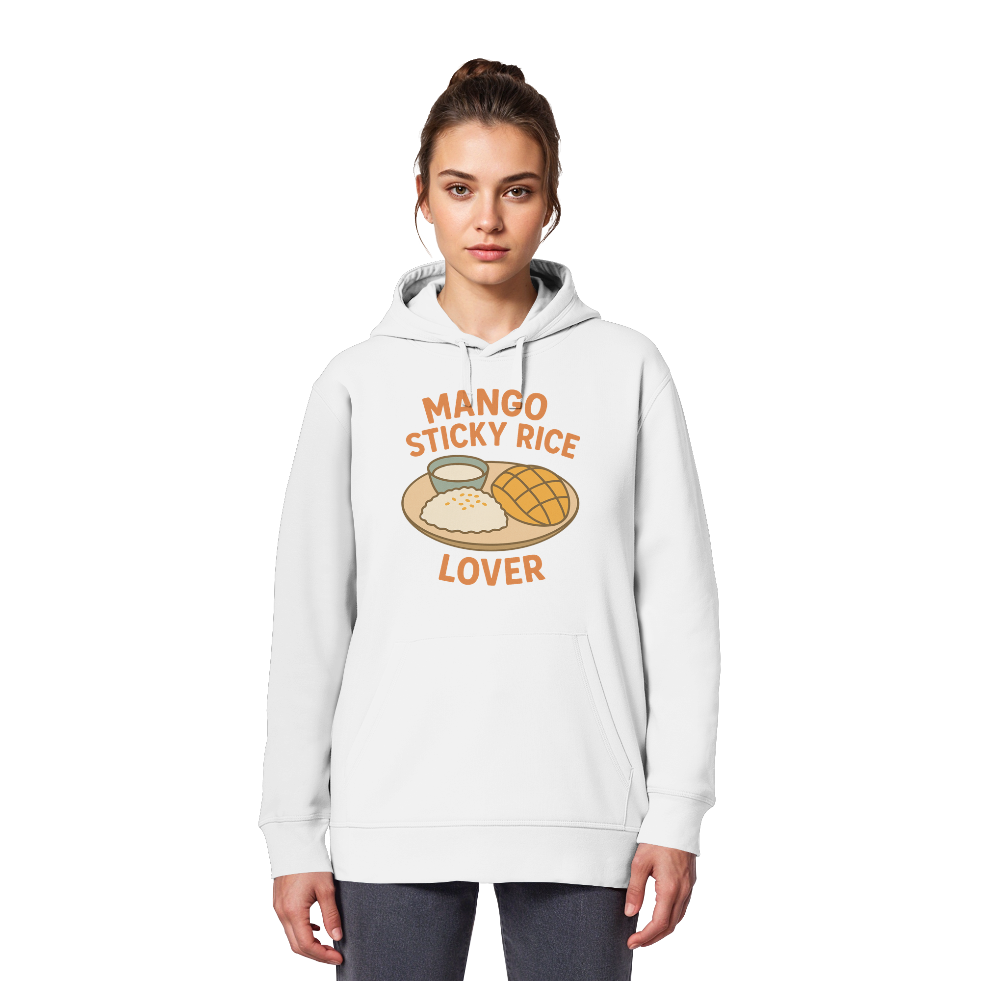 Mango Sticky Rice Lover – Thai Dessert  | Thailand Food Design - Organic Basic Hoodie