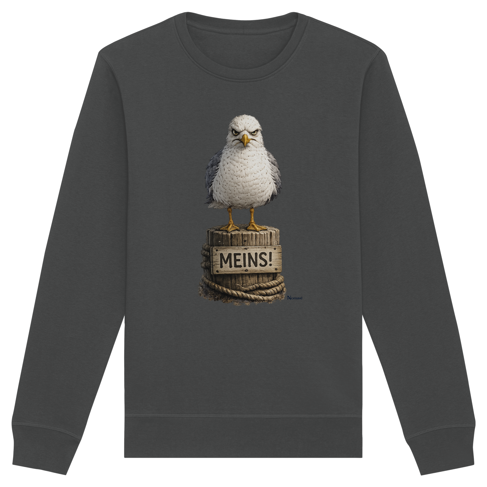 Möwe mit Meinung – MEINS! | - Organic Basic Unisex Sweatshirt