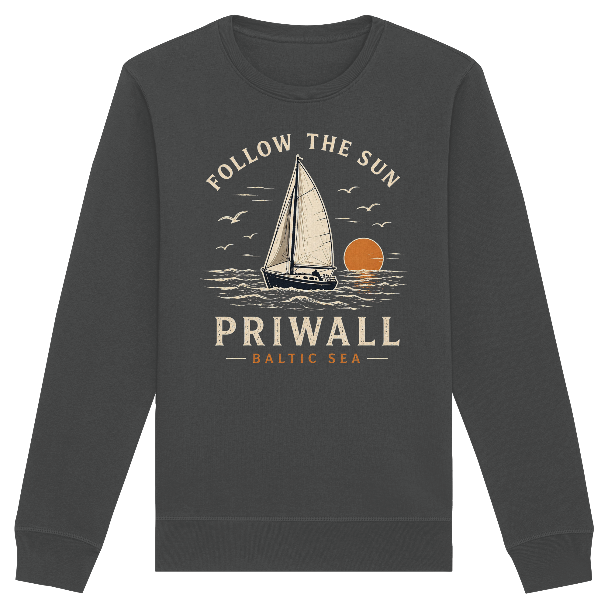 Follow the Sun - dunkle Kollektion - Sweatshirt Unisex Bio-Baumwolle