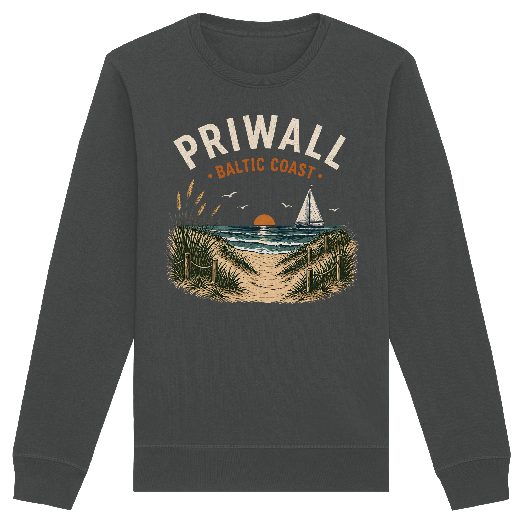 Priwall Ostsee Sweatshirt – Baltic Coast Dark Edition