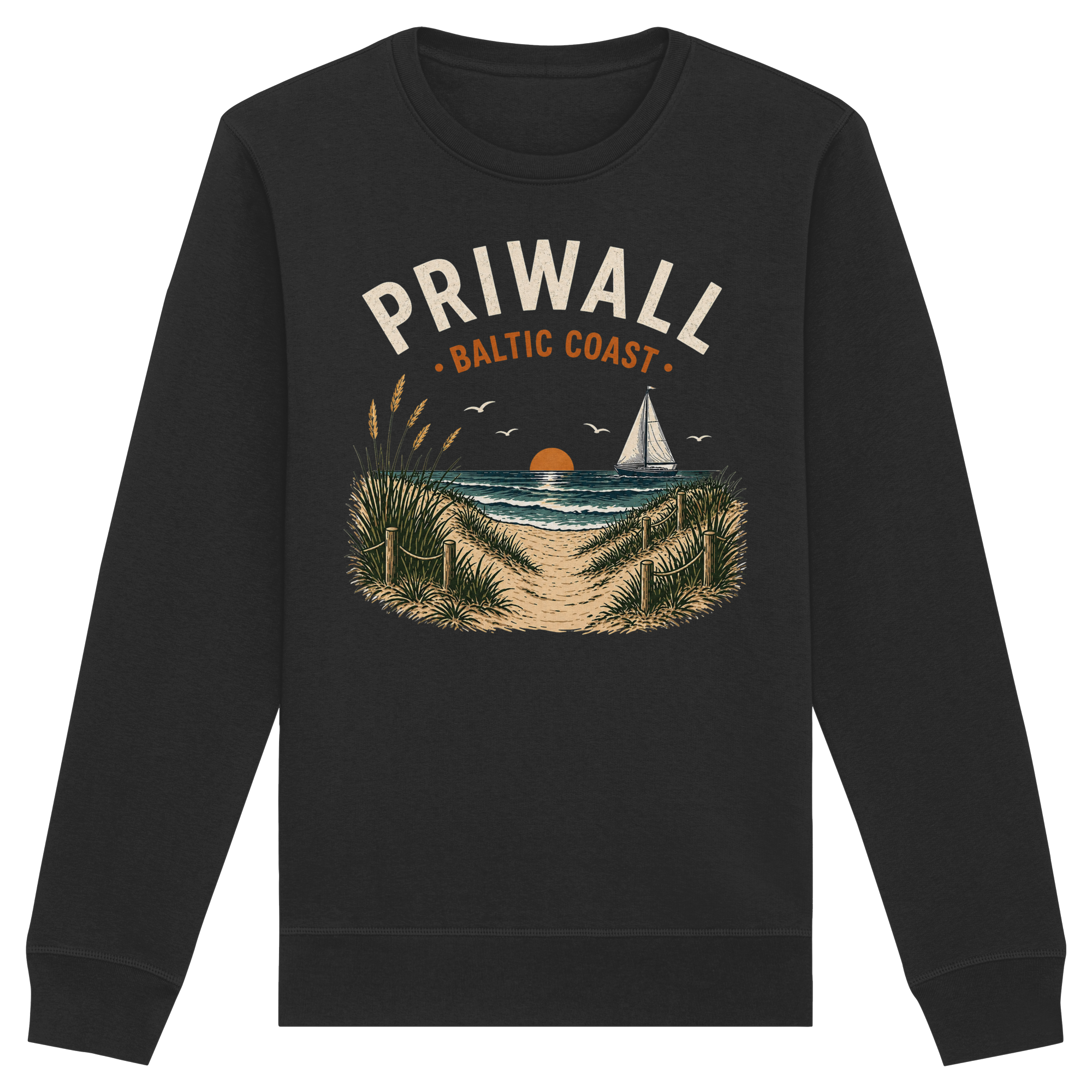 Priwall Ostsee Sweatshirt – Baltic Coast Dark Edition