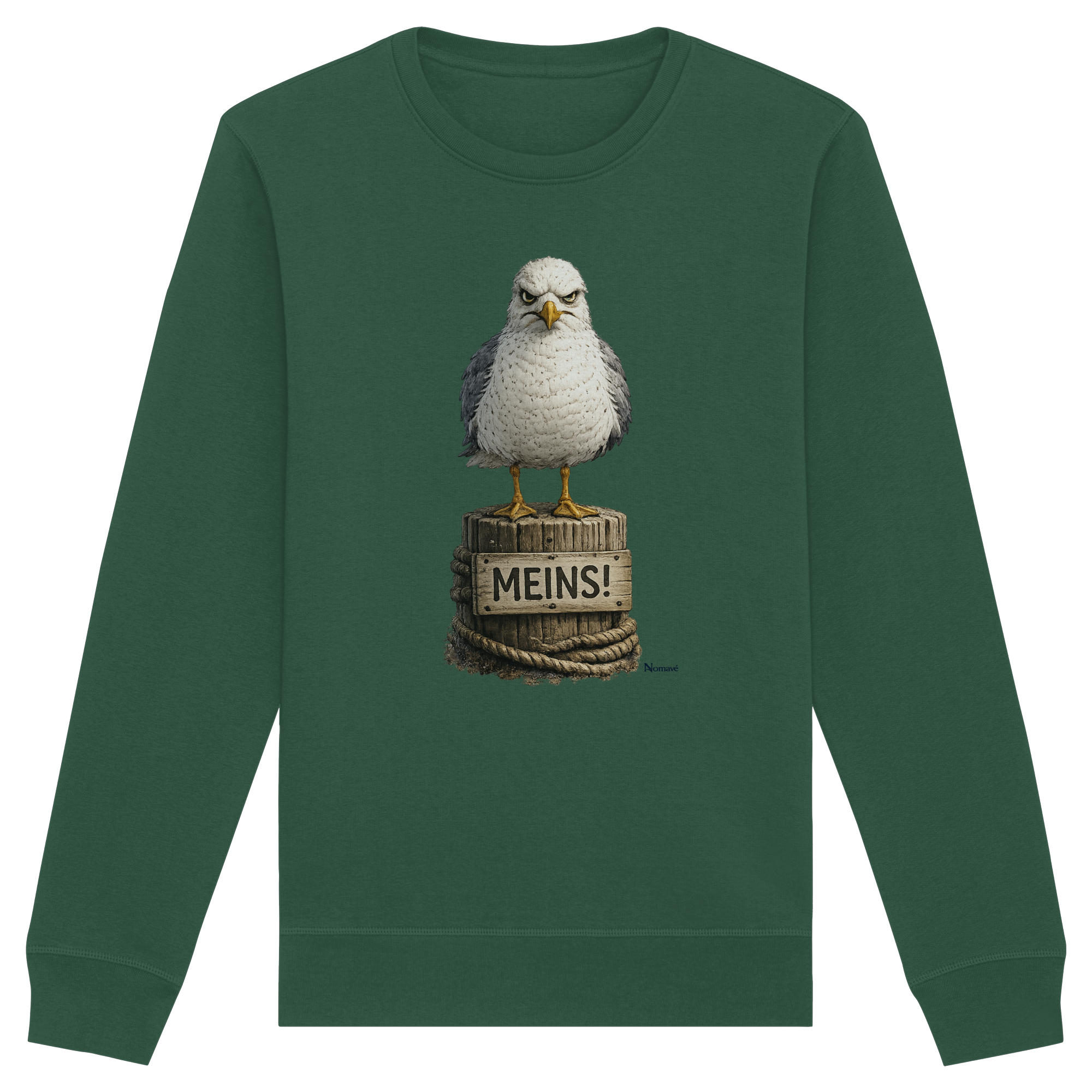 Möwe mit Meinung – MEINS! | - Organic Basic Unisex Sweatshirt